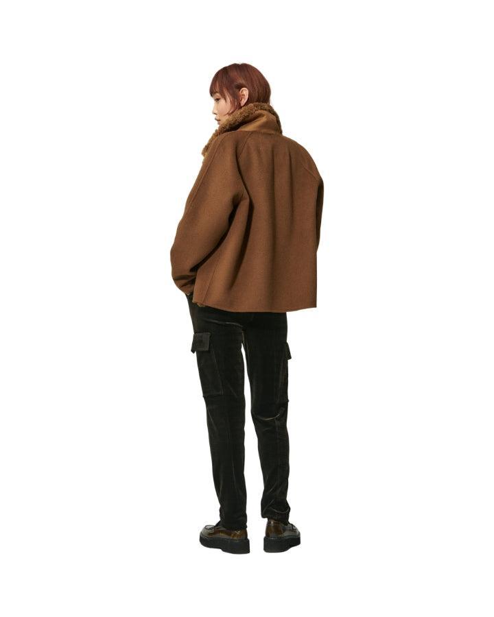 Luisa Cerano - Faux Fur Wool Mix Coat