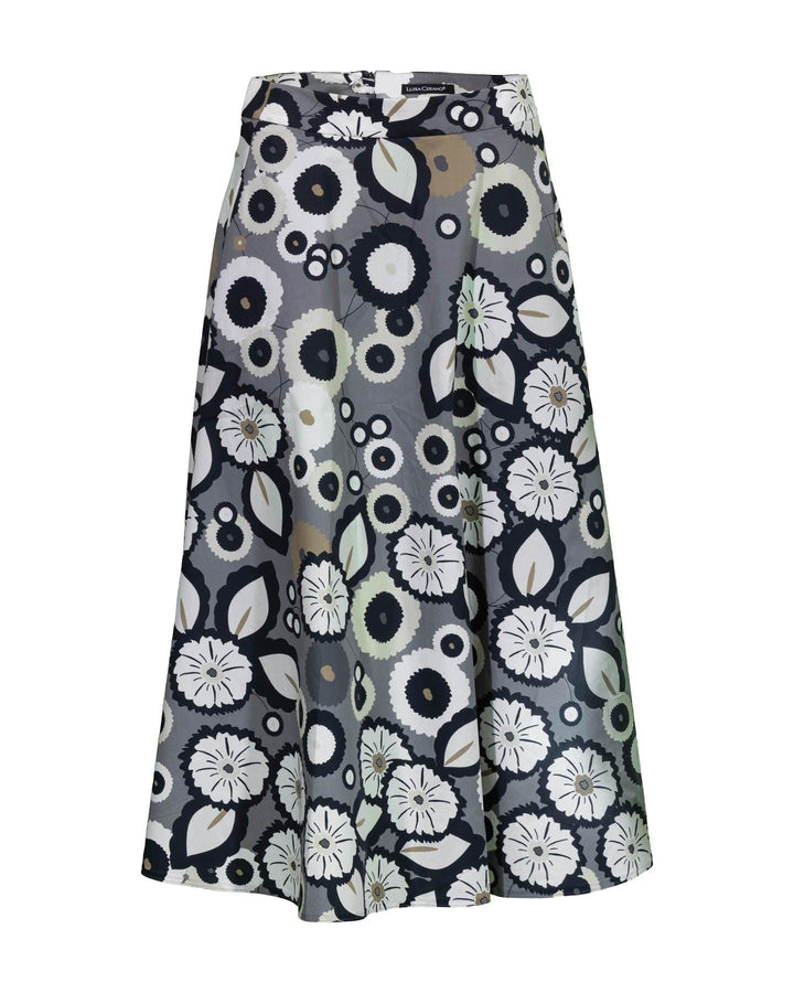 Luisa Cerano - Floral Circle Print Skirt