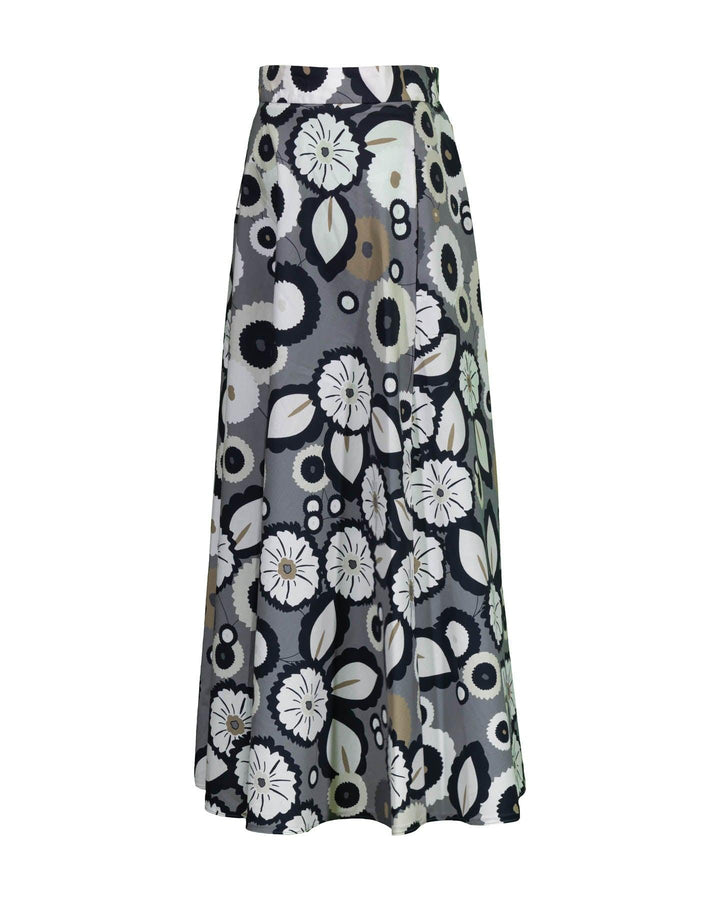 Luisa Cerano - Floral Circle Print Skirt