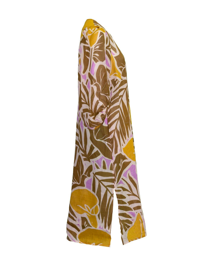 Luisa Cerano - Floral Print V-Neck Dress
