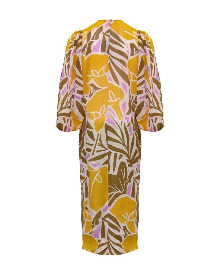 Luisa Cerano - Floral Print V-Neck Dress