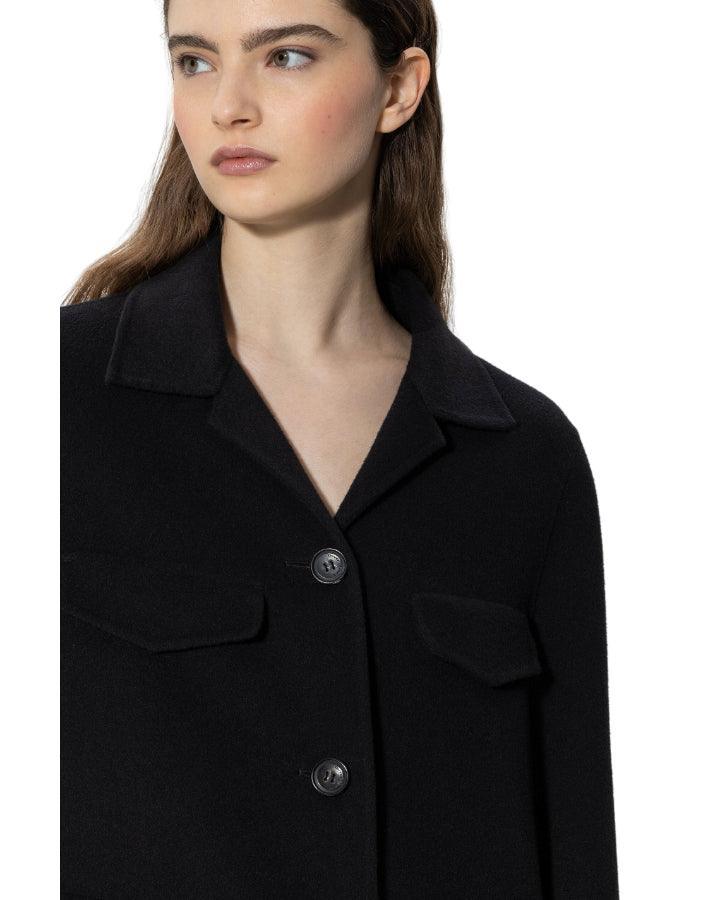 Luisa Cerano - Four Fake Pocket Wool Coat