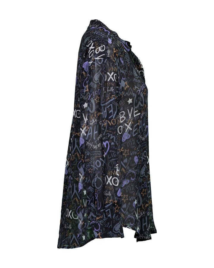 Luisa Cerano - Graphitti Print Blouse