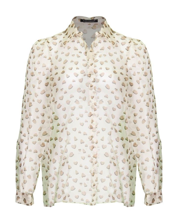 Luisa Cerano - Heart Print Blouse