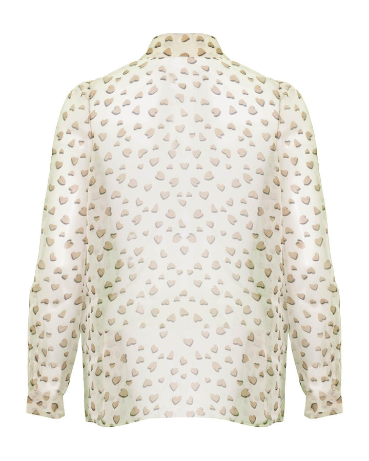 Luisa Cerano - Heart Print Blouse