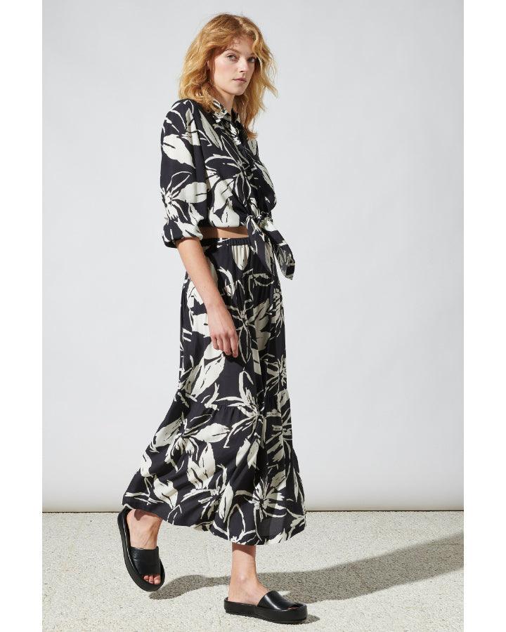 Luisa Cerano - Hibiscus Flounce Skirt