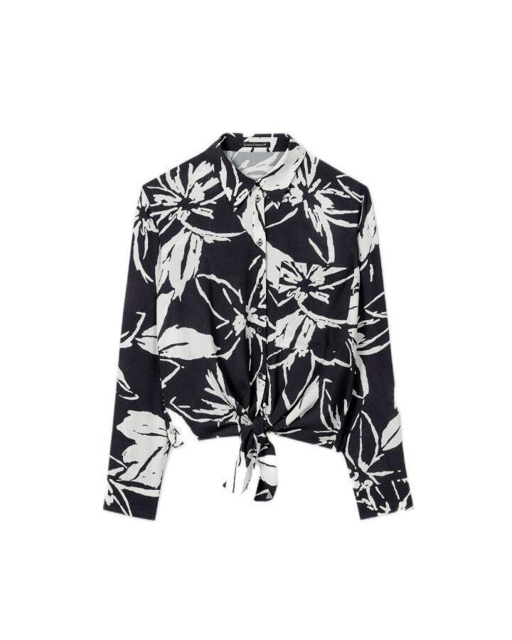 Luisa Cerano - Hibiscus Print Blouse