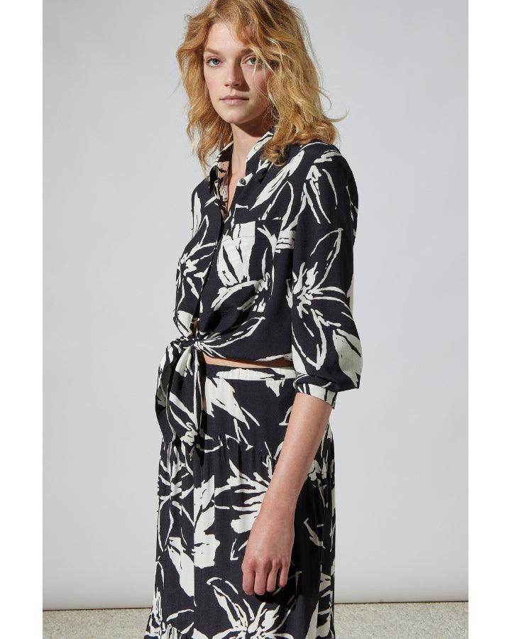 Luisa Cerano - Hibiscus Print Blouse