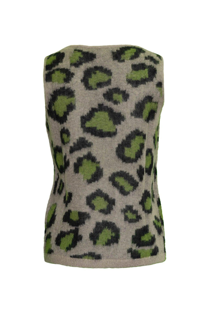 Luisa Cerano - Leopard Print Knit Vest