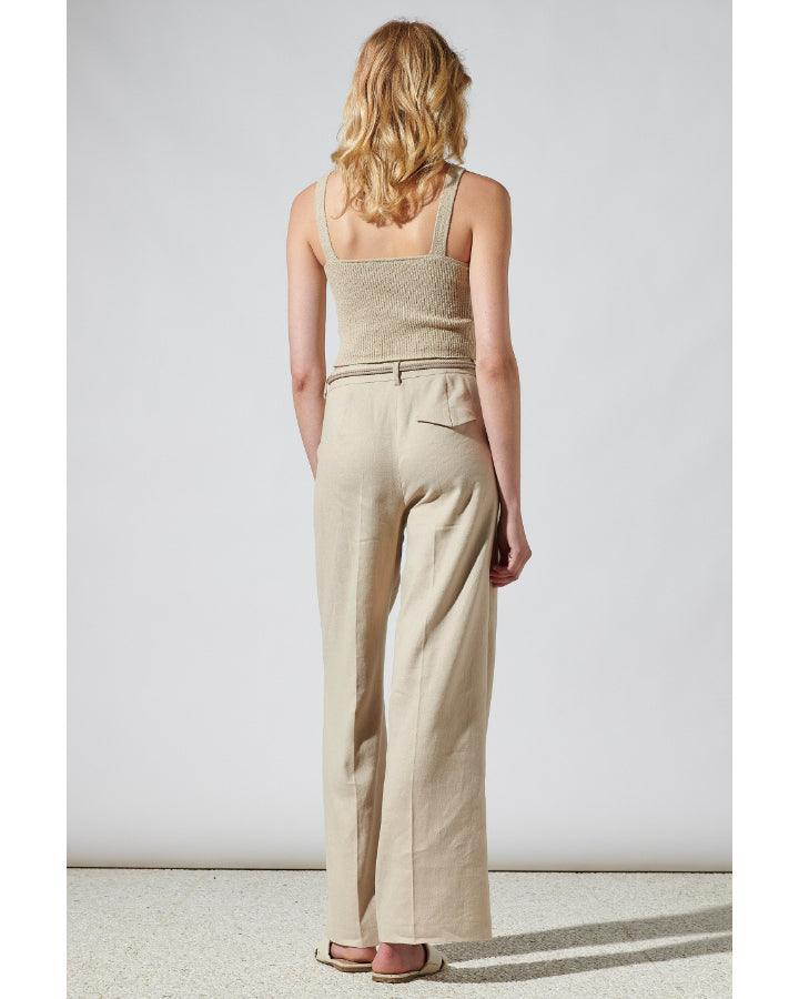 Luisa Cerano - Linen Mix Wide Leg Pants