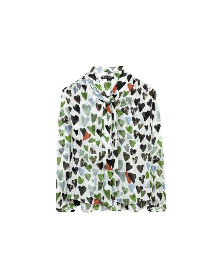 Luisa Cerano - Little Heart Print Blouse