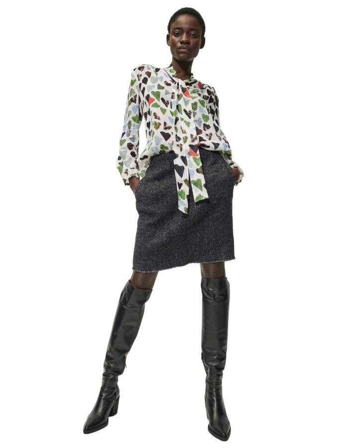 Luisa Cerano - Little Heart Print Blouse