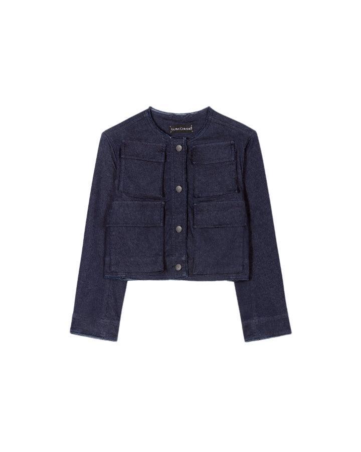 Luisa Cerano - Luisa Cerano Denim 4 Pocket Cropped Jacket