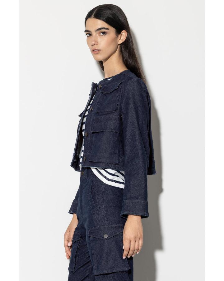 Luisa Cerano - Luisa Cerano Denim 4 Pocket Cropped Jacket