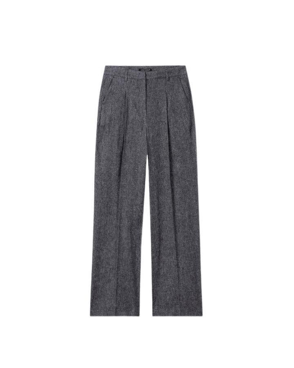 Luisa Cerano - Luisa Cerano Linen Flowy Wide Leg Pant