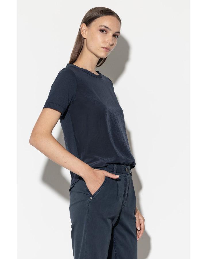 Luisa Cerano - Luisa Cerano Silk Front T-Shirt