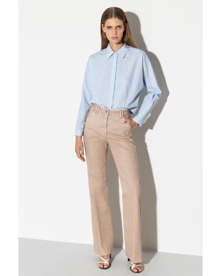 Luisa Cerano - Luisa Cerano Stripe Kimono Box Blouse