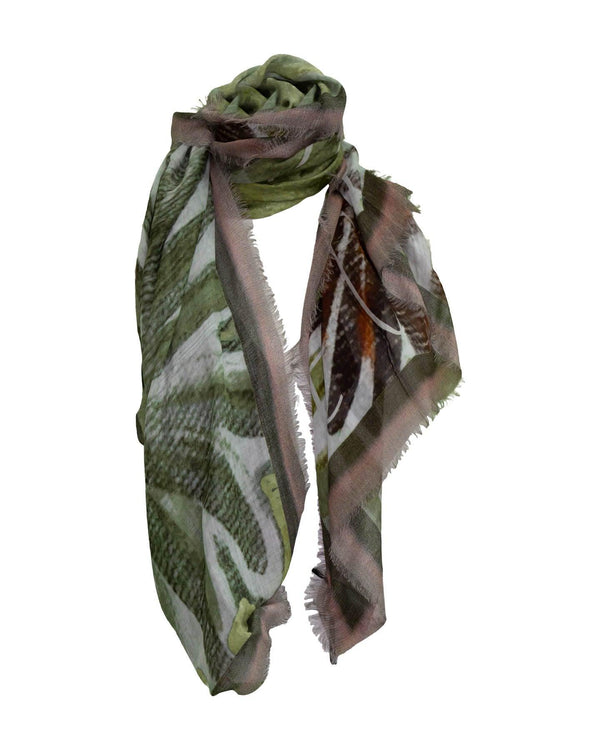 Luisa Cerano - Olive Print Scarf