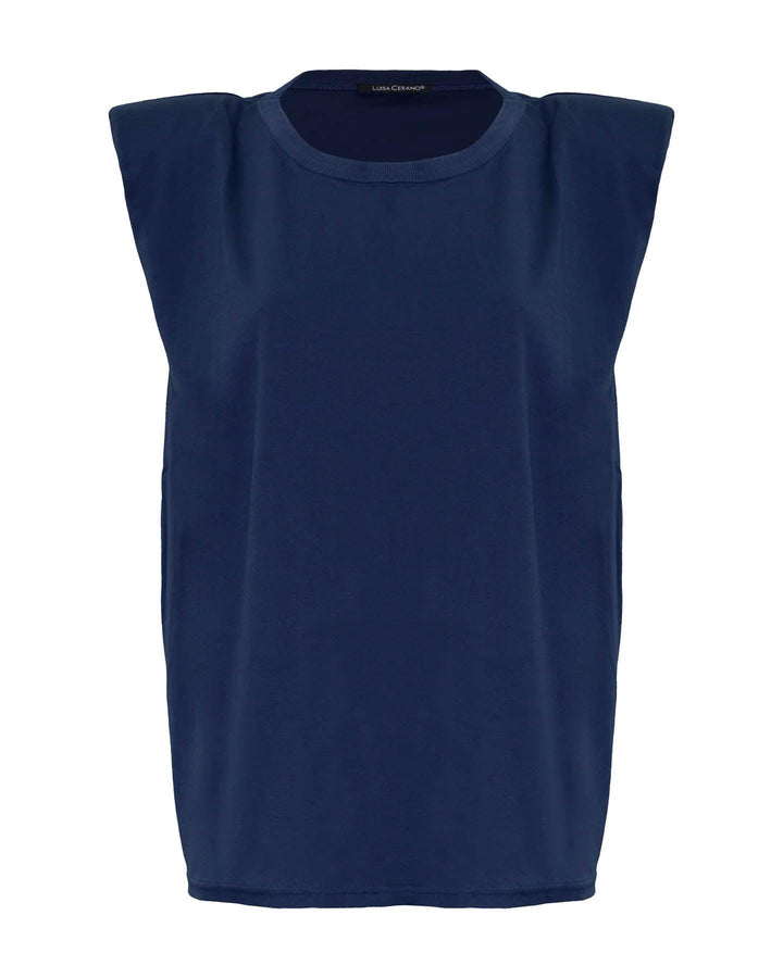 Luisa Cerano - Padded Shoulder Tank Top