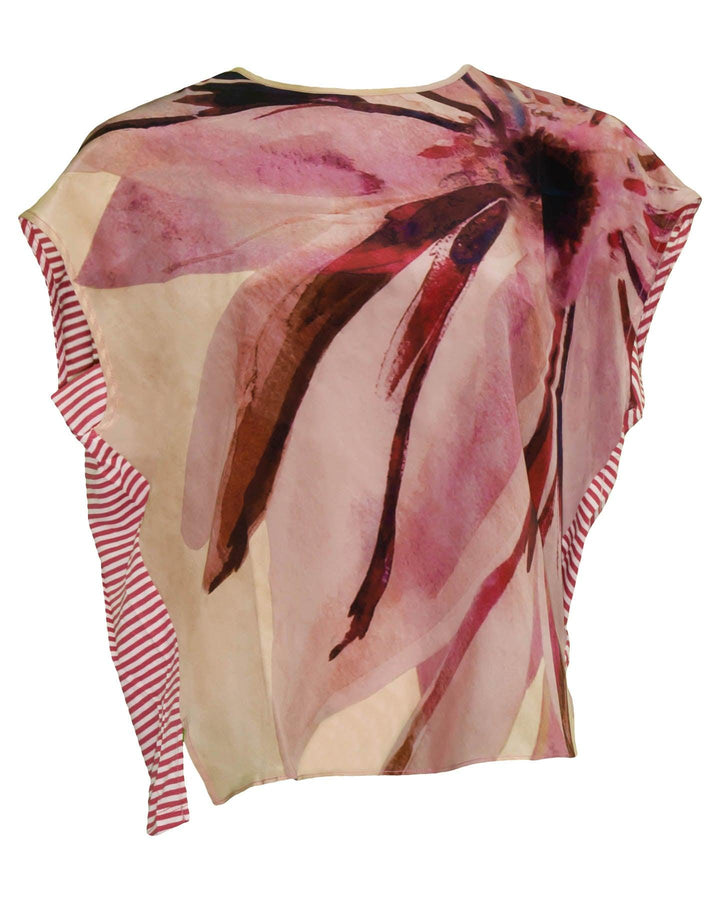 Luisa Cerano - Panelled Floral Silk Top