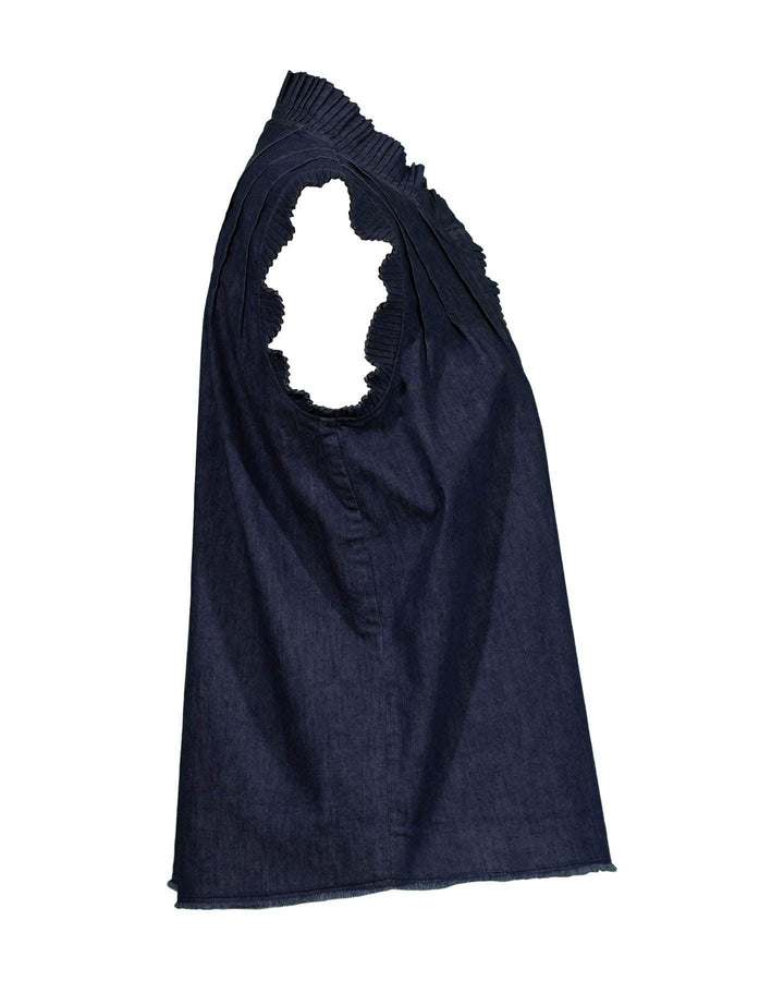Luisa Cerano - Pleated Denim Top