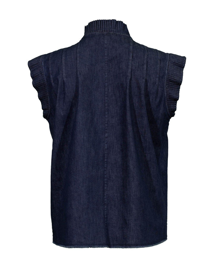 Luisa Cerano - Pleated Denim Top