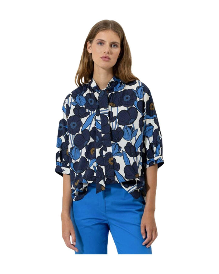 Luisa Cerano - Poppy Print Kimono Blouse