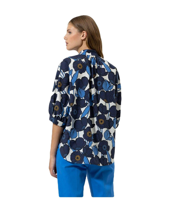 Luisa Cerano - Poppy Print Kimono Blouse