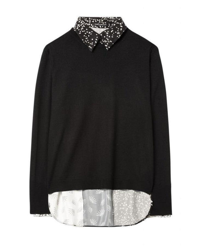 Luisa Cerano - Printed Back Sweater