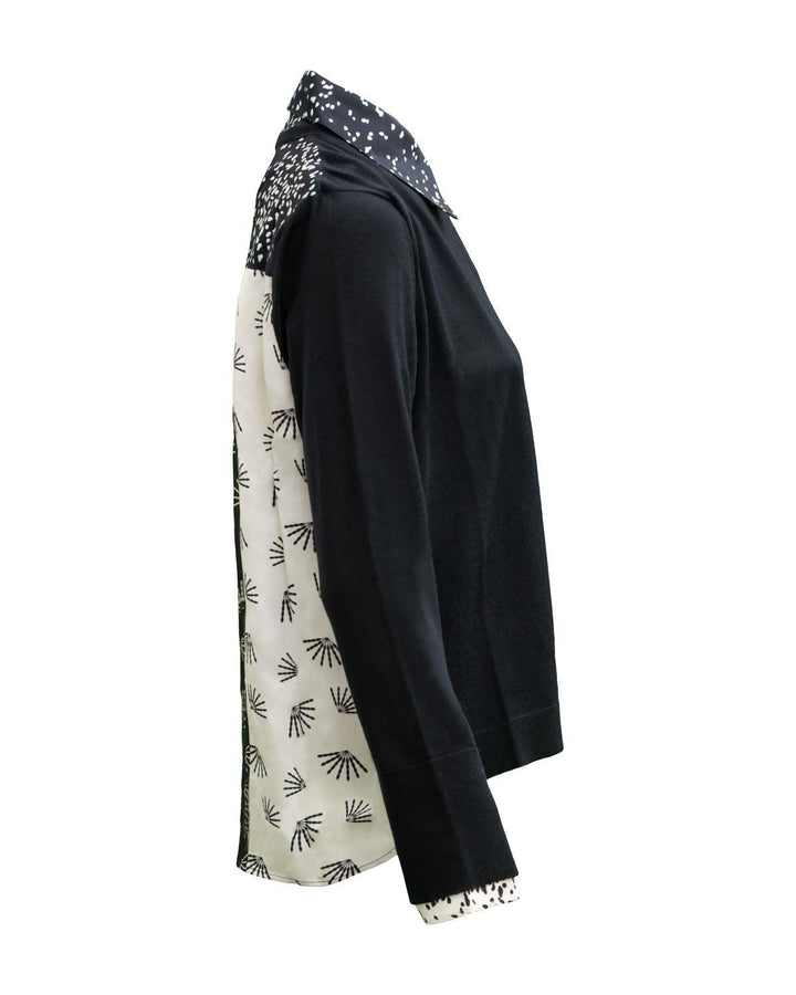 Luisa Cerano - Printed Back Sweater