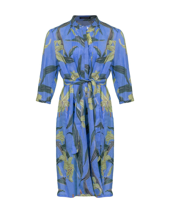 Luisa Cerano - Ramie Lily Print Dress