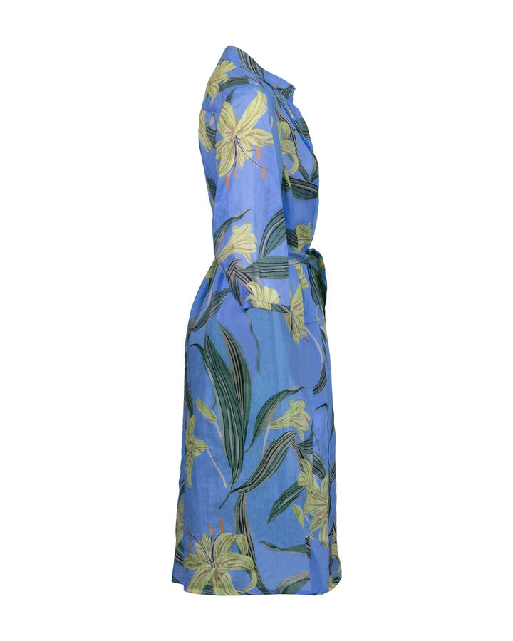 Luisa Cerano - Ramie Lily Print Dress