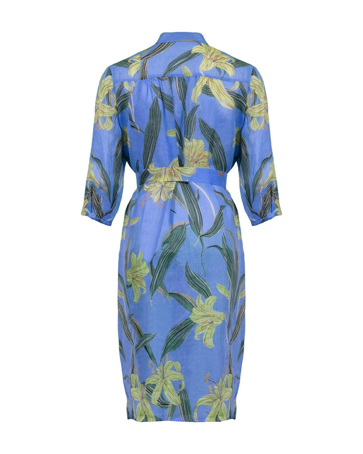 Luisa Cerano - Ramie Lily Print Dress