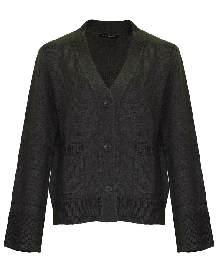 Luisa Cerano - Ribbed Wool Blend Cardigan