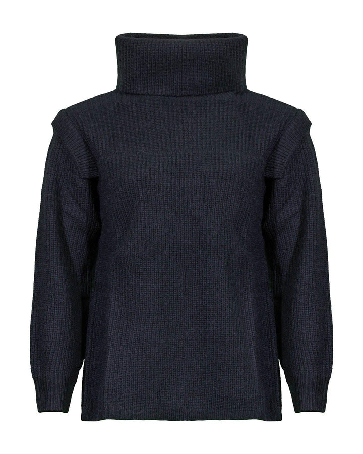Luisa Cerano - Ribbed Wool Blend Turtleneck