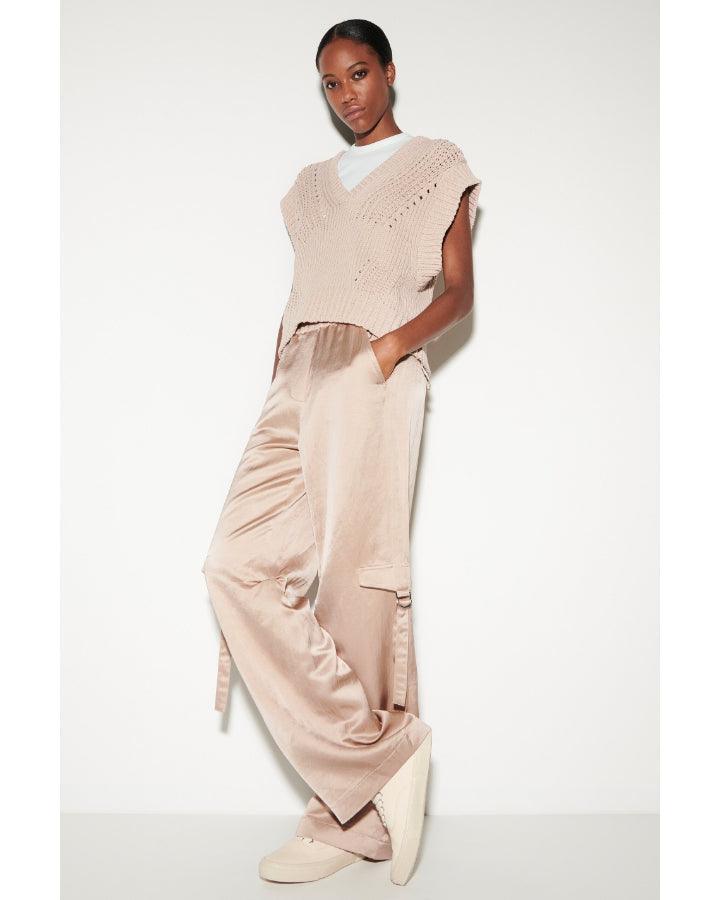 Luisa Cerano - Satin Cargo Pants