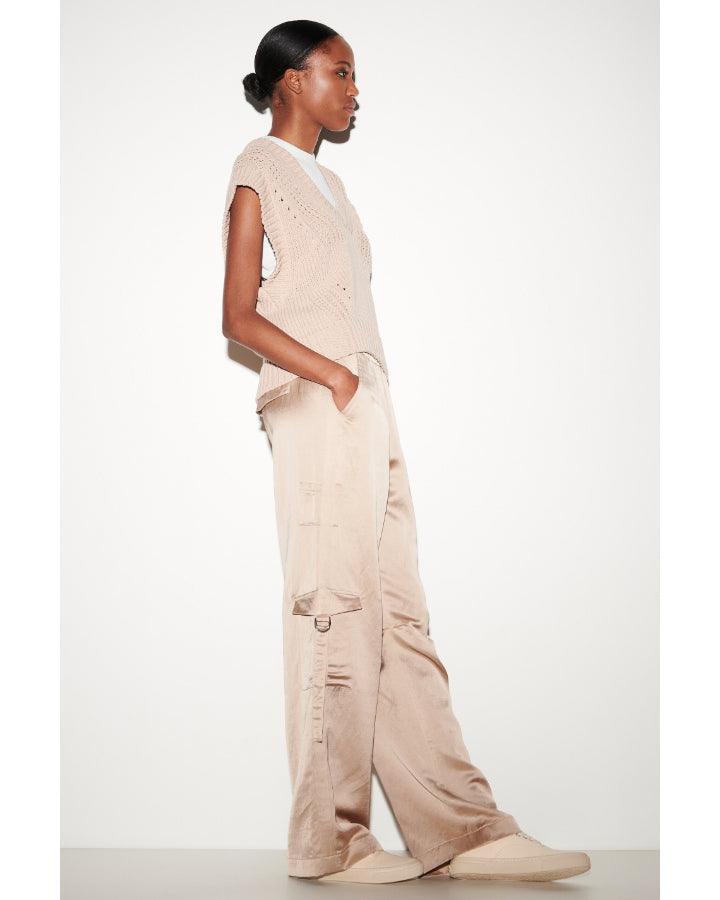 Luisa Cerano - Satin Cargo Pants
