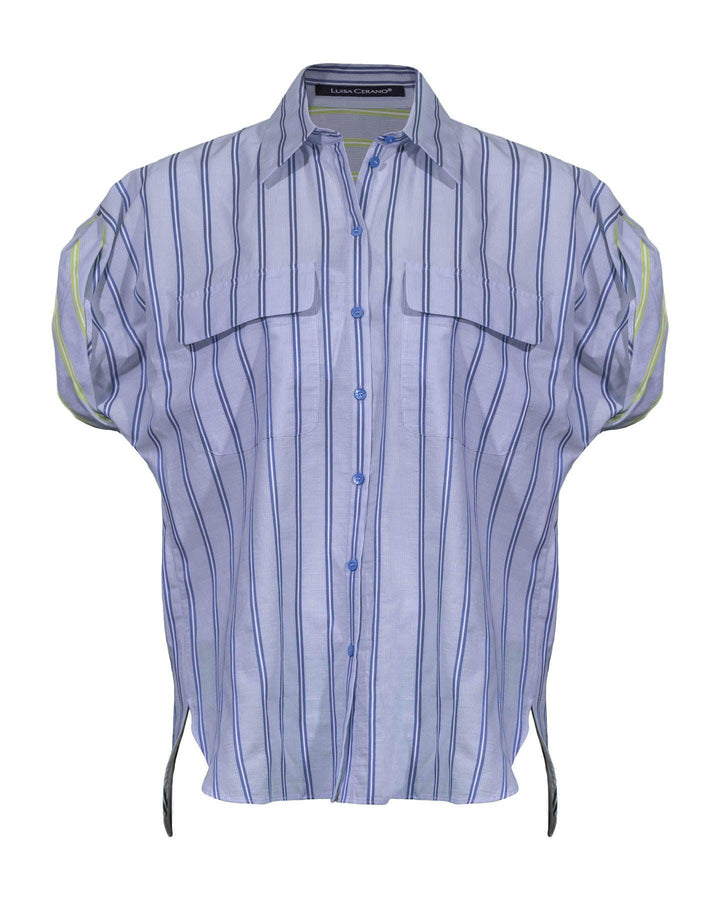 Luisa Cerano - Short Roll Sleeve Blouse