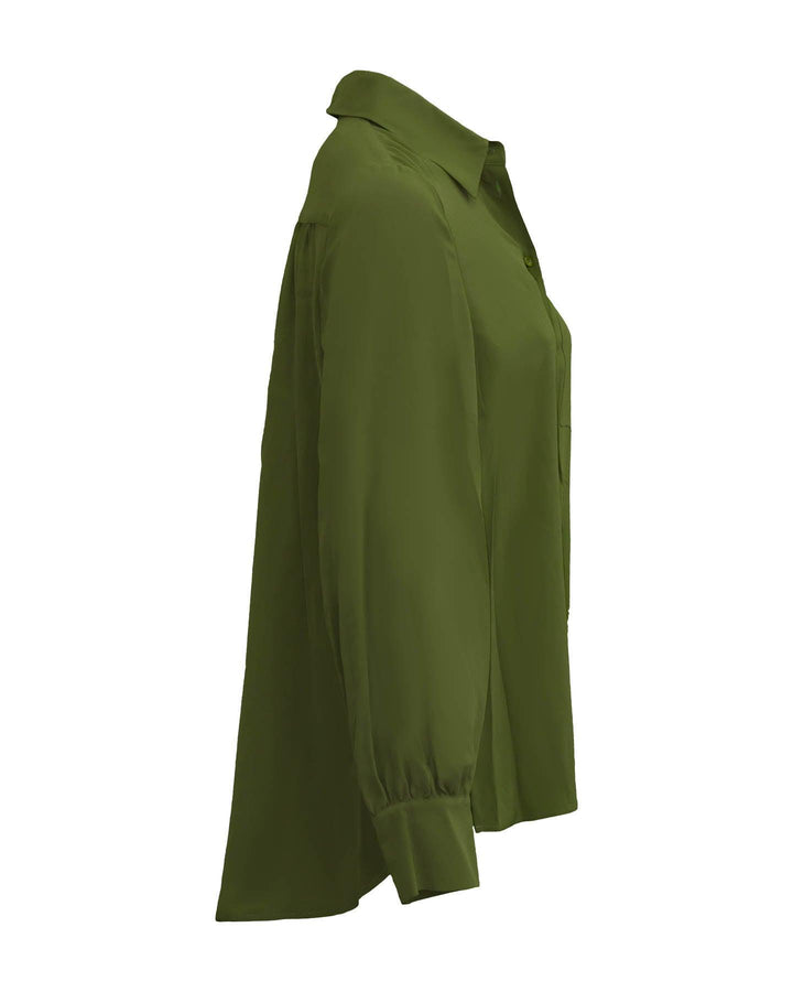 Luisa Cerano - Silk Blend Blouse Olive