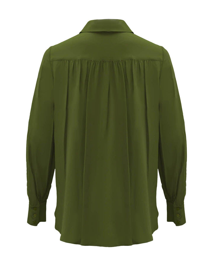 Luisa Cerano - Silk Blend Blouse Olive