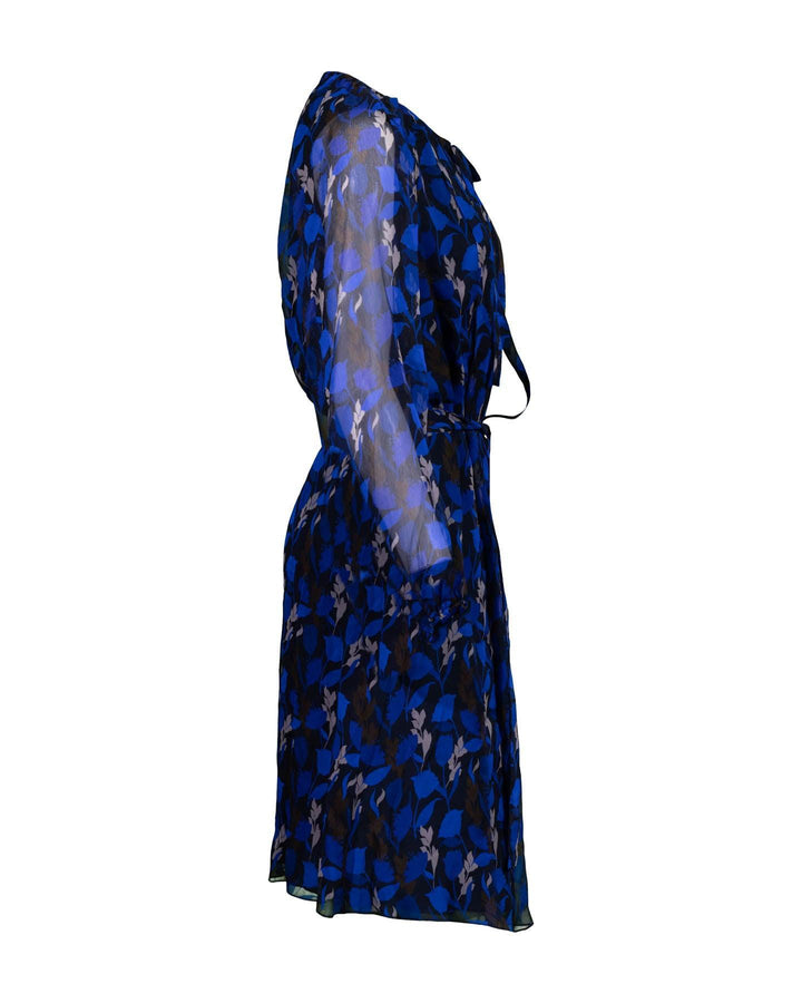 Luisa Cerano - Silk Leaf Print Dress