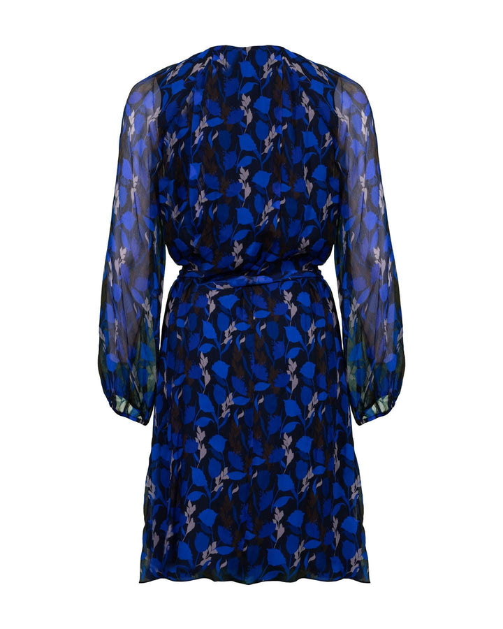 Luisa Cerano - Silk Leaf Print Dress