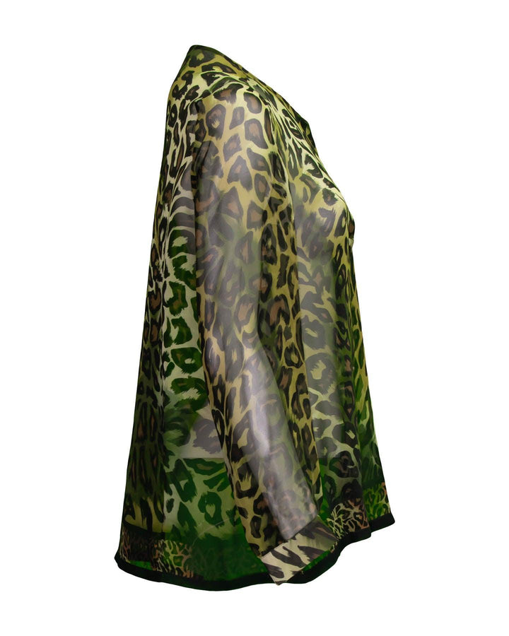 Luisa Cerano - Silk Leopard Print Blouse