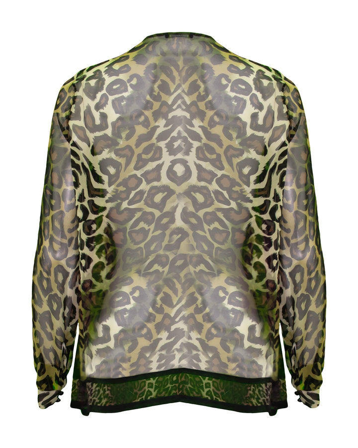 Luisa Cerano - Silk Leopard Print Blouse