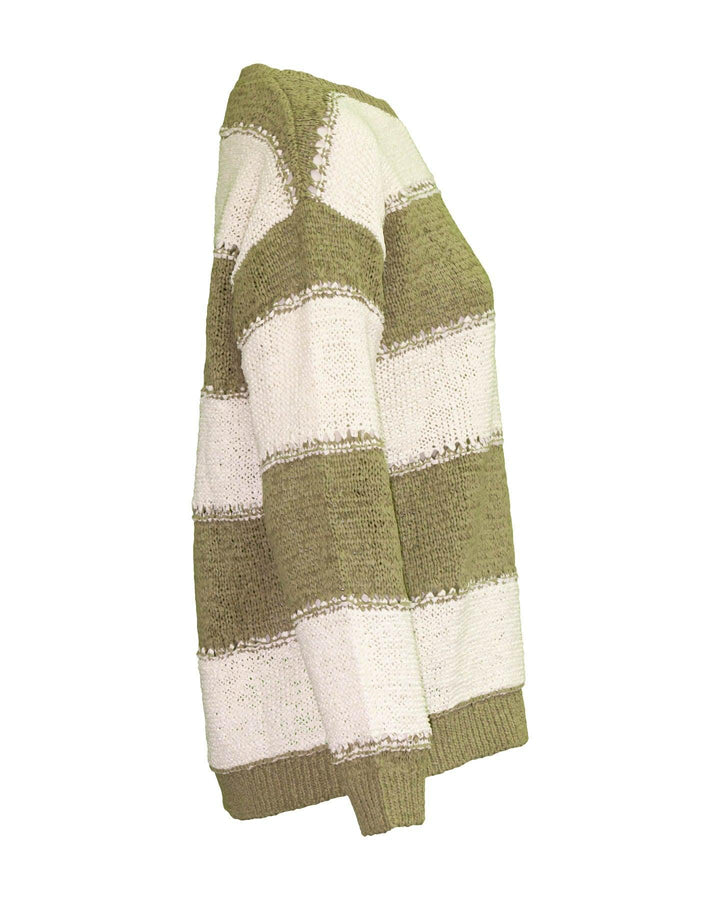 Luisa Cerano - Stripe Tape Yarn Pullover