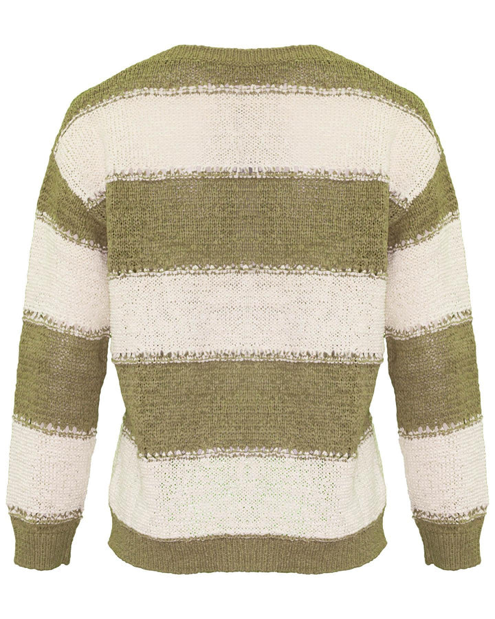 Luisa Cerano - Stripe Tape Yarn Pullover