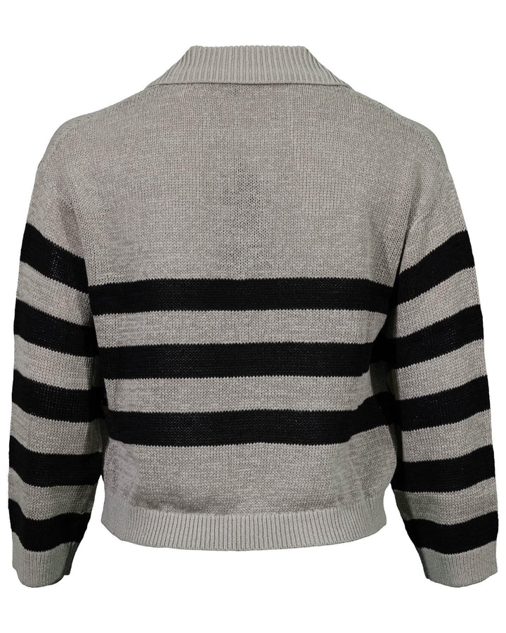 Luisa Cerano - Striped Polo Pullover