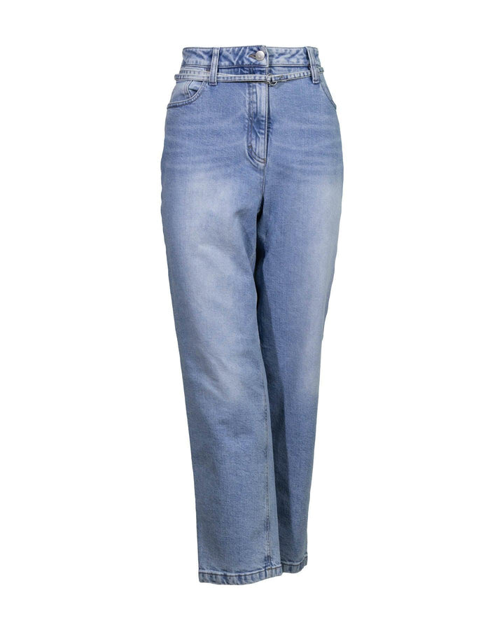 Luisa Cerano - Tapered Light Wash Denim Jeans