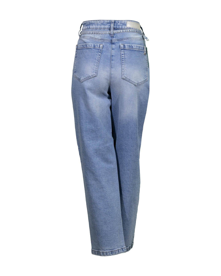 Luisa Cerano - Tapered Light Wash Denim Jeans