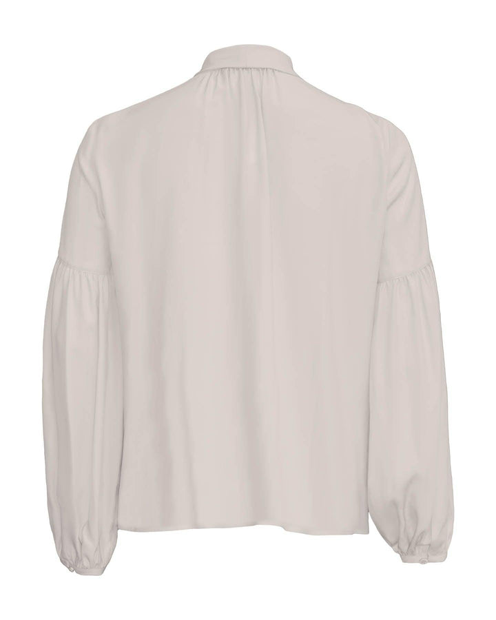 Luisa Cerano - Tie Neck Silk Blouse Ivory